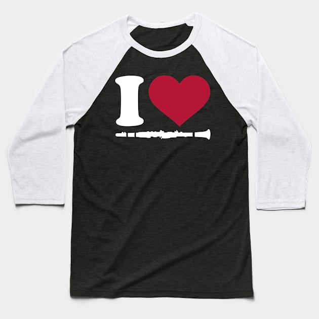 I love Clarinet Baseball T-Shirt by Designzz